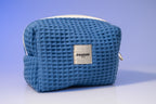 Blue waffle pouch