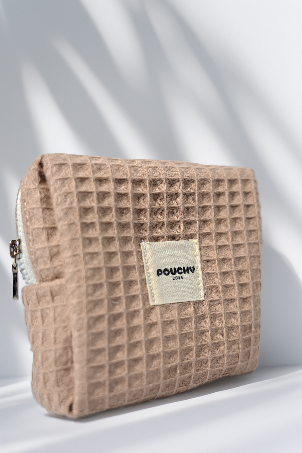 Mini brown waffle pouch