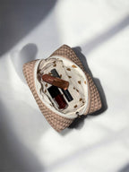 Brown Heart Lined Pouch