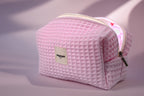 Waffle pink pouch
